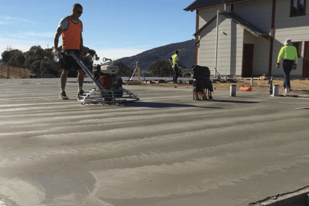 Murrumbateman concrete driveway, footpath, house slab and shed slab